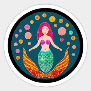 Happy, Pretty Mermaid | Sticker